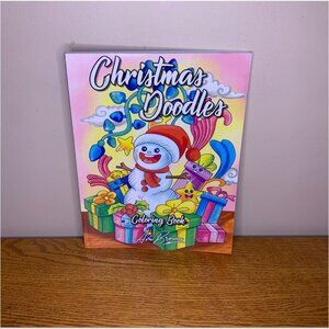Christmas doodles coloring book for adults Ava Browne